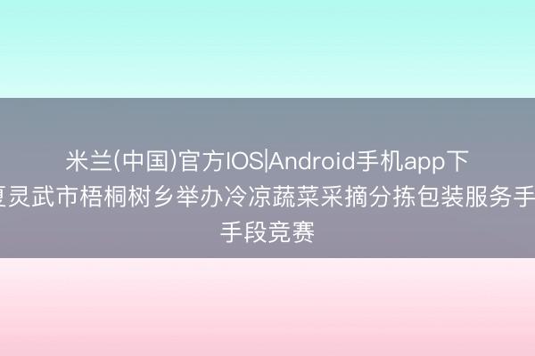 米兰(中国)官方IOS|Android手机app下载 宁夏灵武市梧桐树乡举办冷凉蔬菜采摘分拣包装服务手段竞赛