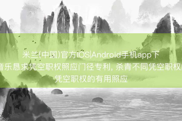 米兰(中国)官方IOS|Android手机app下载 网易云音乐恳求凭空职权照应门径专利， 杀青不同凭空职权的有用照应